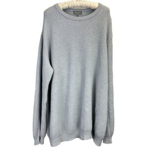 Neiman Marcus Baby Blue Men’s Cotton Sweater Made in Italy Size XXL